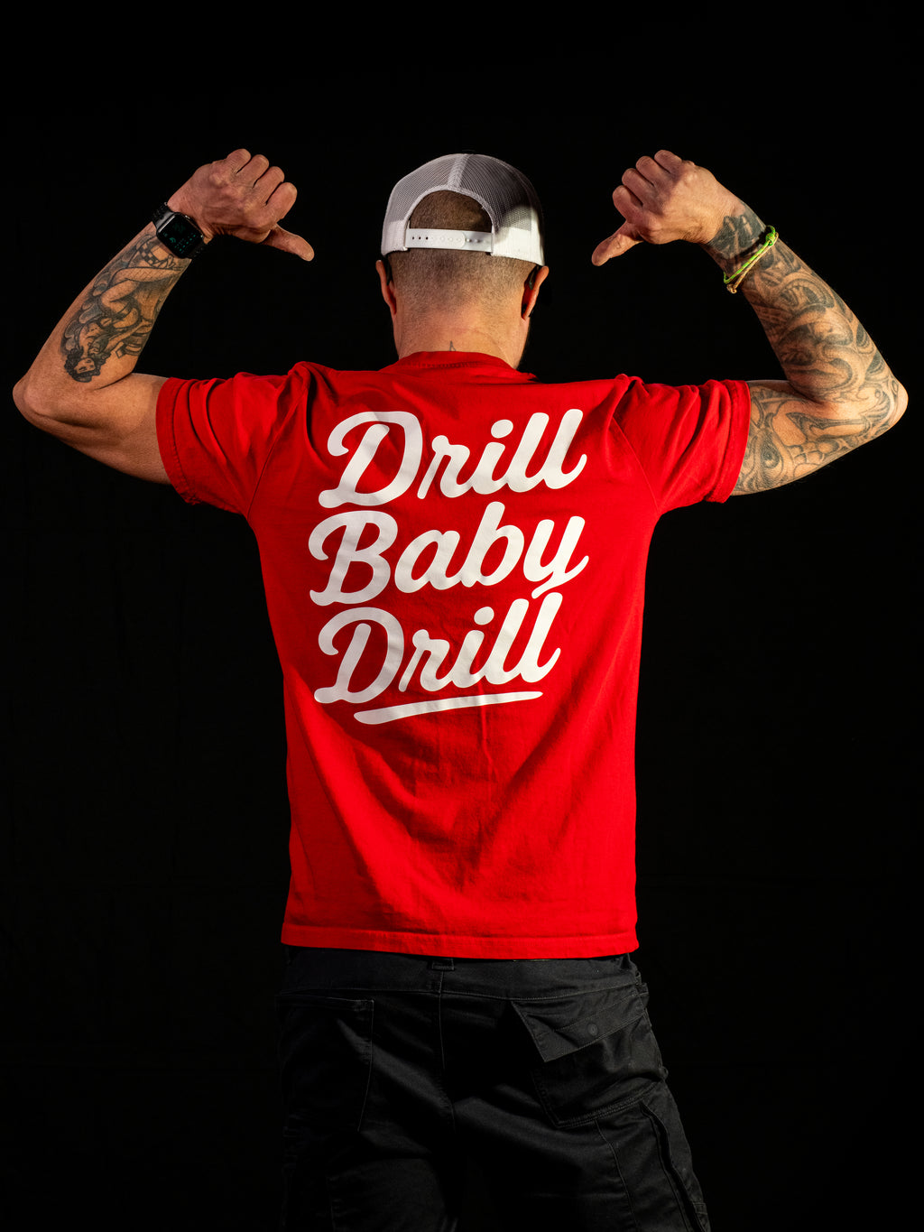 Drill Baby Drill Tee - Retro Script Style